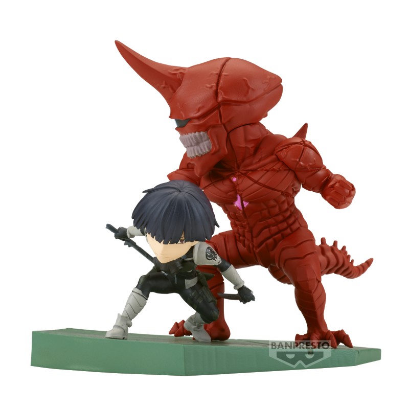 Figurine Soshiro Hoshina vs Kaiju No. 10 WCF Log Stories de Kaiju No. 8 par Banpresto sur fond blanc