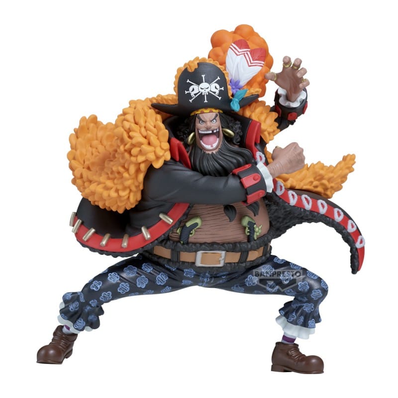 Figurine Barbe Noire Battle Record Collection de One Piece par Banpresto sur fond blanc