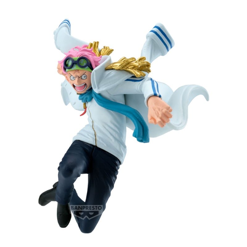 Figurine Koby Battle Record Collection de One Piece par Banpresto sur fond blanc