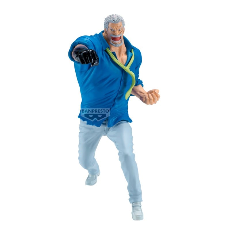 Figurine Garp Battle Record Collection de One Piece par Banpresto sur fond blanc