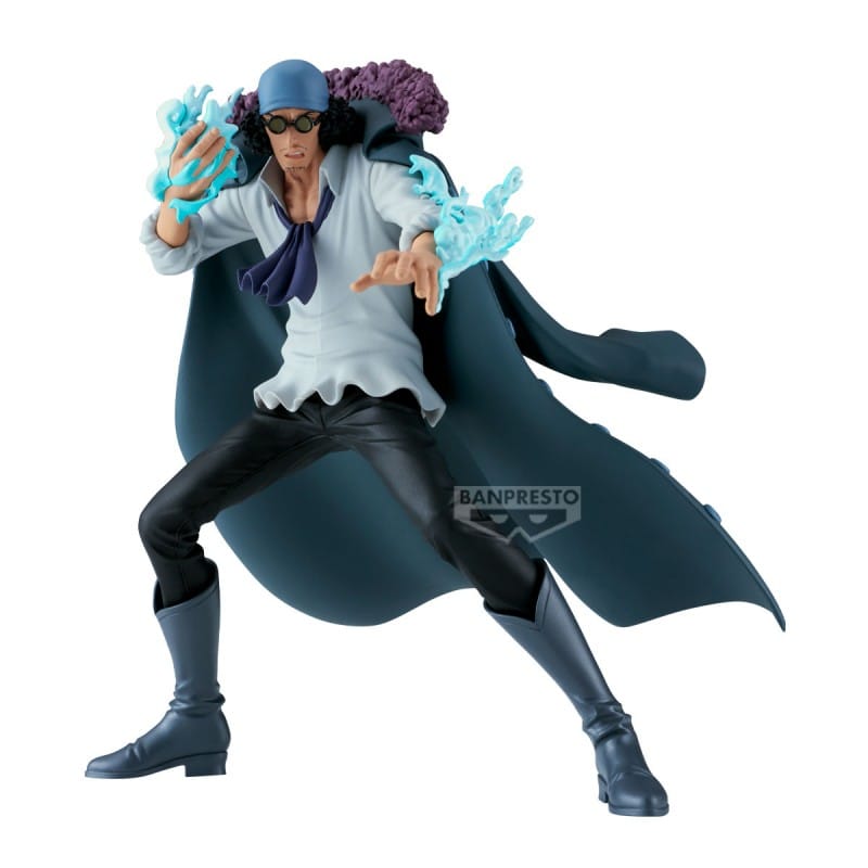 Figurine Kuzan Battle Record Collection de One Piece par Banpresto sur fond blanc