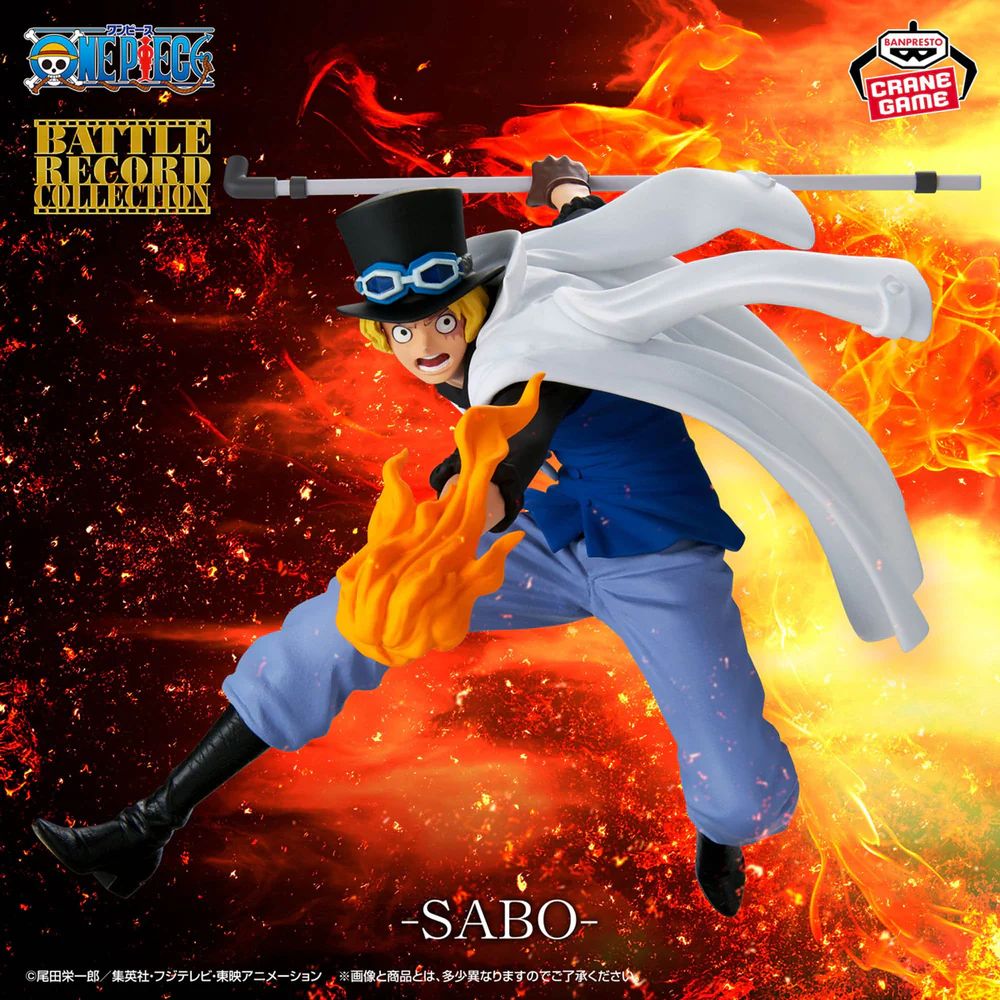 Visuel promotionnel de la figurine Sabo Battle Record Collection Special Edition de One Piece par Banpresto