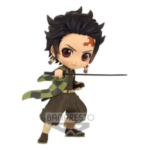 Figurine Tanjiro Kamado III Ver. B Q Posket de Demon Slayer: Kimetsu no Yaiba par Banpresto sur fond blanc