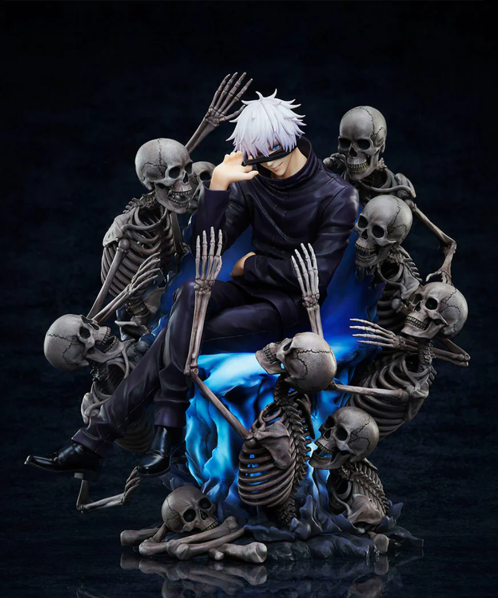Figurine premium de Satoru Gojo représentant l’univers Jujutsu Kaisen