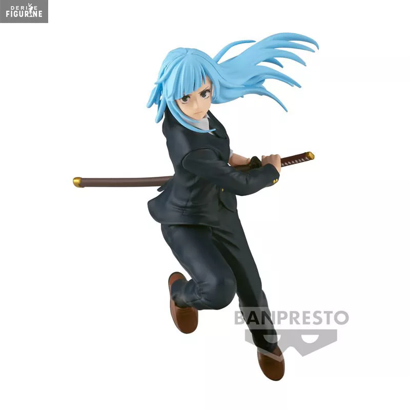 Figurine Kasumi Miwa Jufutsu no Waza de Jujutsu Kaisen par Banpresto sur fond blanc
