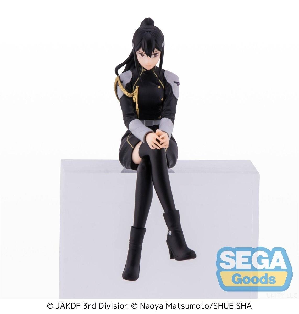 Figurine Mina Ashiro Chokonose de Kaiju No. 8 par SEGA sur fond blanc