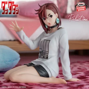 Visuel promotionnel de la figurine Momo Ayase Relax Time de Dandadan par Banpresto