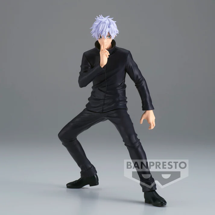 Visuel promotionnel de la figurine Satoru Gojo III Jufutsu no Waza de Jujutsu Kaisen par Banpresto